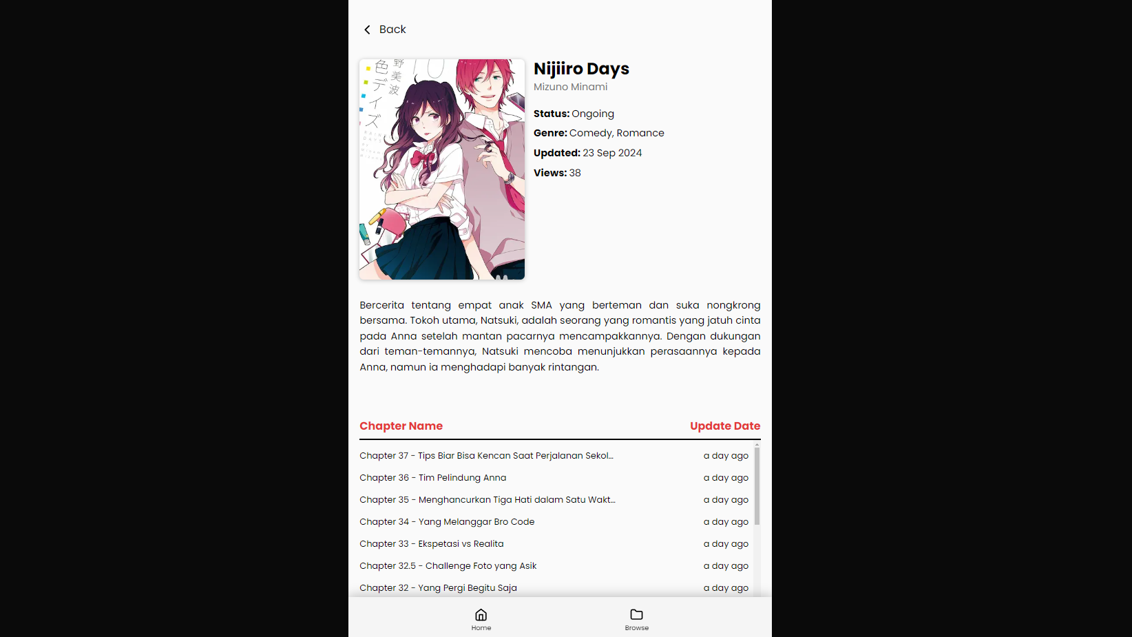 Manga Reader Website